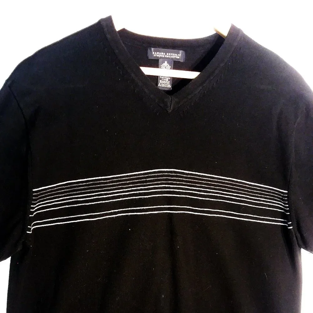 Banana Republic V-Neck Short Sleeve Sz M